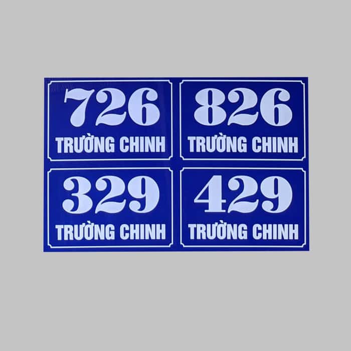 biển số nhà đẹp-Tổng hợp các mẫu biển số nhà đẹp, hiện đại